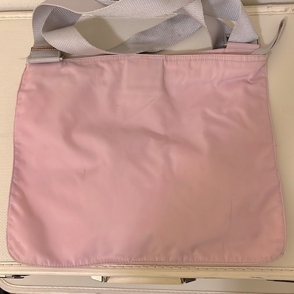 Prada Vela Sport Pink Nylon Messenger Crossbody Bag